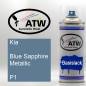 Preview: Kia, Blue Sapphire Metallic, P1: 400ml Sprühdose, von ATW Autoteile West.